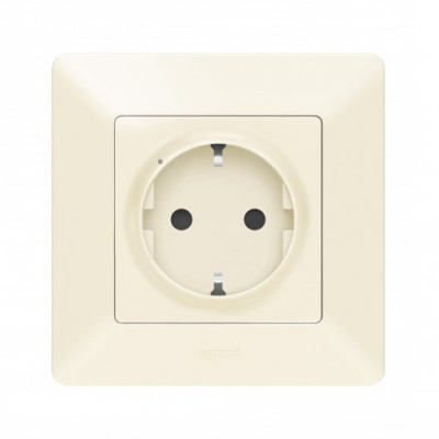 Розумна розетка з з/к 16А/230V Valena Life with Netatmo 752294, слонова кістка