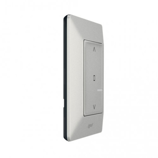 Розумний бездротової вимикач рольставней Valena Life with Netatmo 7523917, алюміній Розумний бездротової вимикач рольставней Valena Life with Netatmo 7523917, алюміній