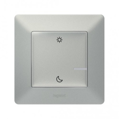 Розумний бездротовий сценарний вимикач «День / Ніч» Valena Life with Netatmo 752389, алюміній