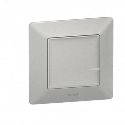 Розумний бездротовий вимикач 1-кл. Valena Life with Netatmo 752385, алюміній