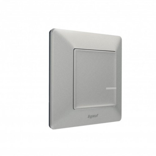 Розумний бездротовий вимикач 1-кл. Valena Life with Netatmo 752385, алюміній