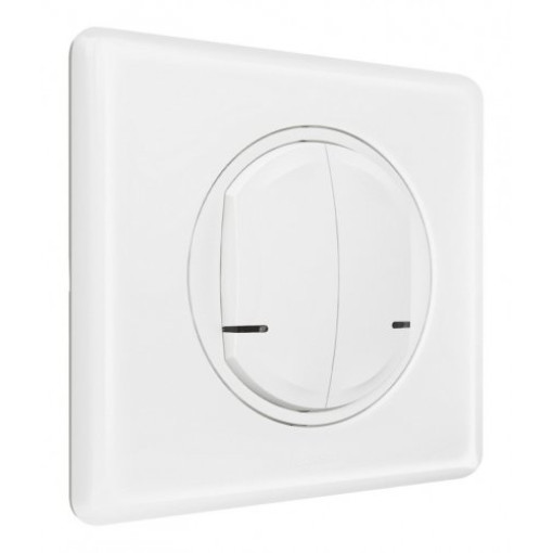 Розумний бездротовий вимикач 2-кл. Celiane with Netatmo 067724, білий