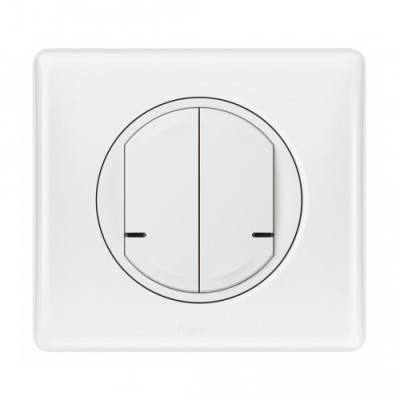 Розумний бездротовий вимикач 2-кл. Celiane with Netatmo 067724, білий