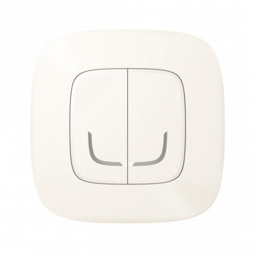 Розумний бездротовий вимикач 2-кл. Valena Allure with Netatmo 752987, перлина