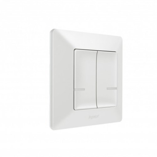 Умный беспроводной выключатель 2-кл. Valena Life with Netatmo 752187, белый