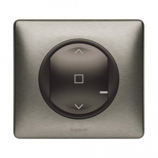 Умный проводной выключатель рольставней Celiane with Netatmo 064896, графит