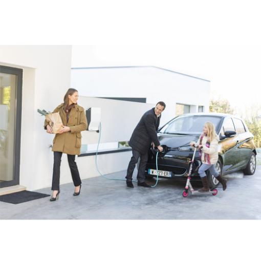 Зарядная станция EVlink Wallbox для дома, 11 кВт, 16 А, с присоединенным кабелем T2 (4 м), Schneider Electric
