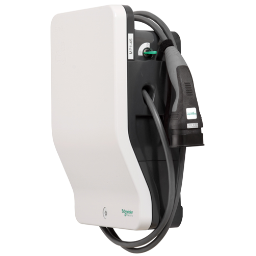 Зарядна станція EVlink Wallbox для будинку, 22 кВт, 32 А, з приєднаним кабелем T2 (4 м), Schneider Electric