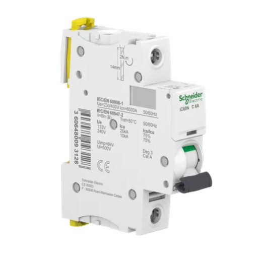 Автоматический выключатель iC60N 1P 6A тип C