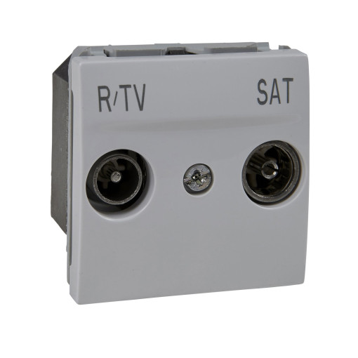 Розетка телевизионная концевая ТV-R-SAT 2-м. Unica белый MGU3.455.18