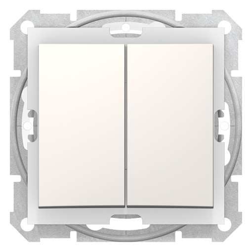 Двухклавишный выключатель IP44 SEDNA слоновая кость SDN0300423