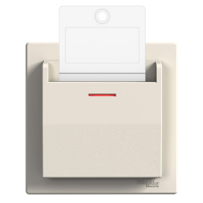 Карточный выключатель механический крем ASFORA EPH6200123
