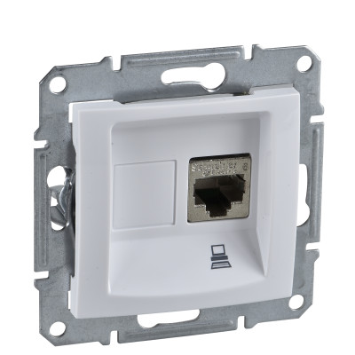 Комп`ютерна розетка RJ45 STP категорія 5e SEDNA білий SDN4500121