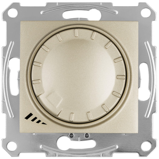 LED димер поворотно-натискний 4-400Вт SEDNA титан SDN2201268