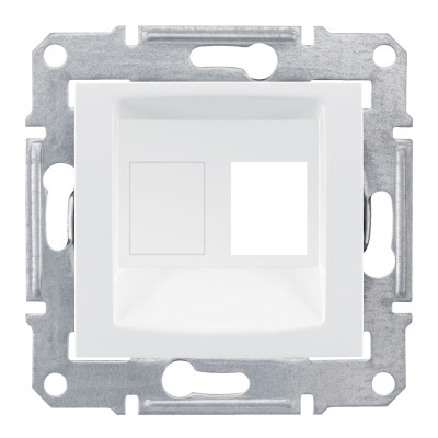 Накладка для 1 модуля AMP/MOLEX категорії 5e 6 UTP SEDNA білий SDN4300621