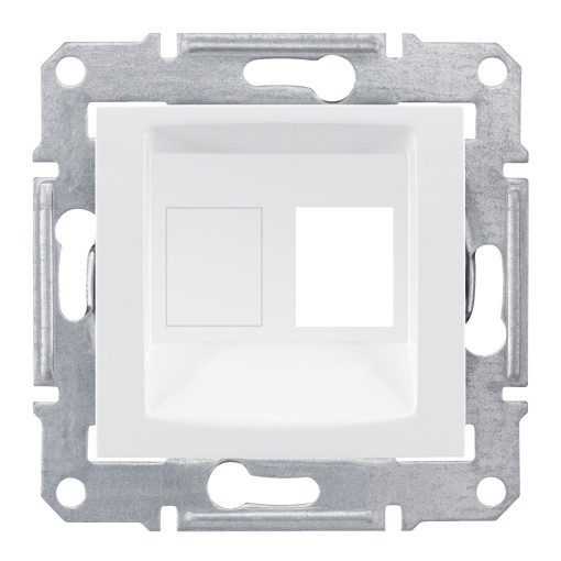 Накладка для 1 модуля AMP/MOLEX категорії 5e 6 UTP SEDNA білий SDN4300621