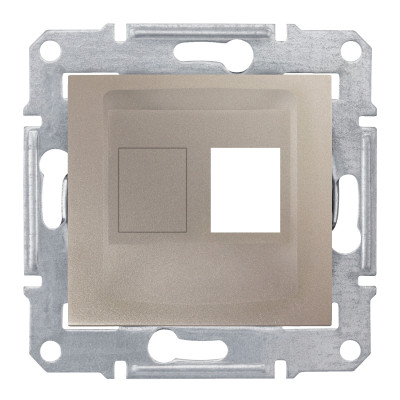 Накладка для 1 модуля AMP/MOLEX категорії 5e 6 UTP SEDNA титан SDN4300668