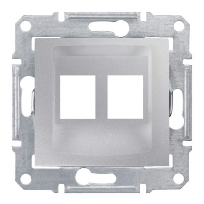 Накладка для 2 модулів AMP/MOLEX категорії 5e 6UTP SEDNA алюміній SDN4400660