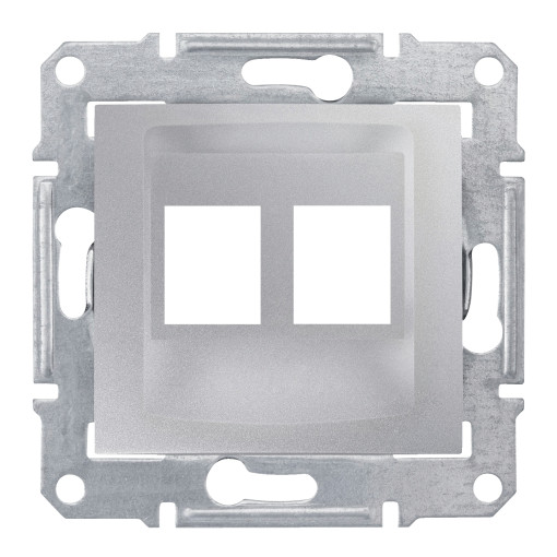Накладка для 2 модулей AMP/MOLEX категории 5e 6UTP SEDNA алюминий SDN4400660