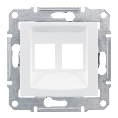 Накладка для 2 модулів AMP/MOLEX категорії 5e 6UTP SEDNA білий SDN4400621