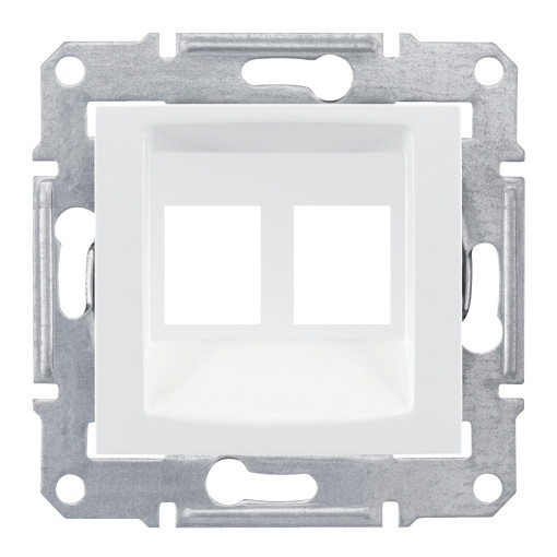 Накладка для 2 модулей AMP/MOLEX категории 5e 6UTP SEDNA белый SDN4400621