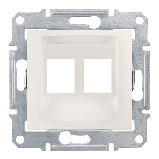 Накладка для 2 модулей AMP/MOLEX категории 5e 6UTP SEDNA слоновая кость SDN4400623