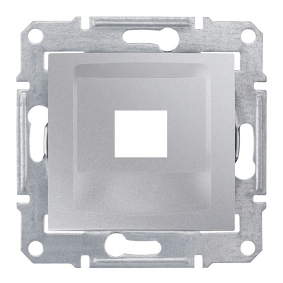Накладка для 1 модуля RDM категорії 5e 6 UTP SEDNA алюміній SDN4300460