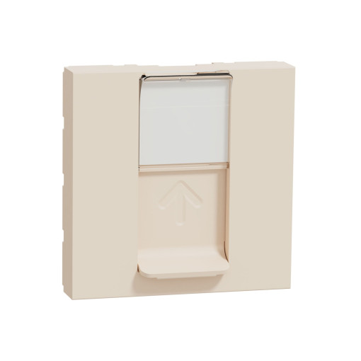 Накладка RJ45 2 модуля бежевая Unica New NU941144