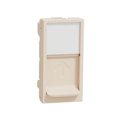 Центральная плата RJ45 Keystone/Systimax 1 модуль бежевая Unica New NU946044