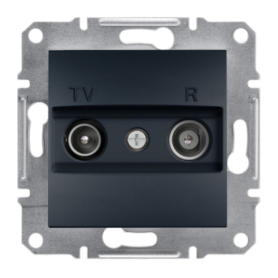TV/R розетка 4dB проходная ASFORA антрацит EPH3300271