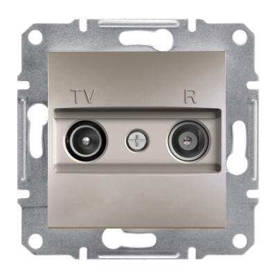 TV/R розетка 8dB проходная ASFORA бронза EPH3300369