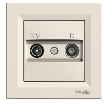 TV/R розетка оконечная крем ASFORA EPH3300123