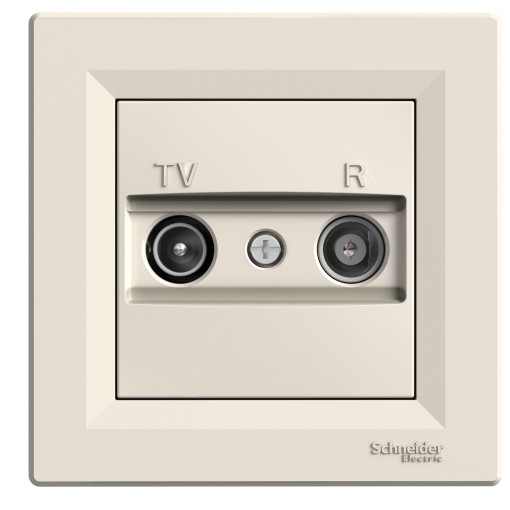 TV/R розетка оконечная крем ASFORA EPH3300123