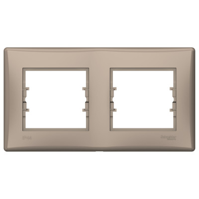 Рамка 2-постова горизонтальна IP44 титан SDN5810668