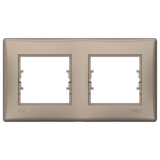 Рамка 2-постова горизонтальна IP44 титан SDN5810668