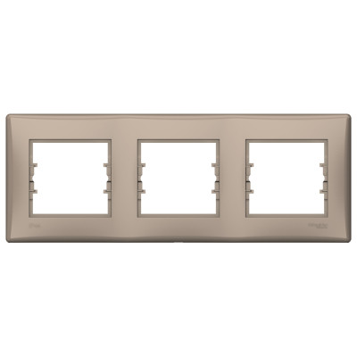 Рамка 3-постова горизонтальна IP44 титан SDN5810768