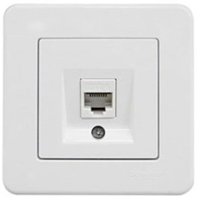 Розетка компьютерная белая 6 LEONA LNA4700121 Розетка компьютерная белая 6 LEONA LNA4700121