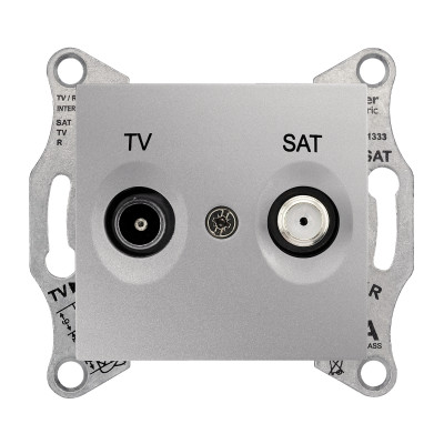 TV/SAT розетка проходная алюминий SDN3401960