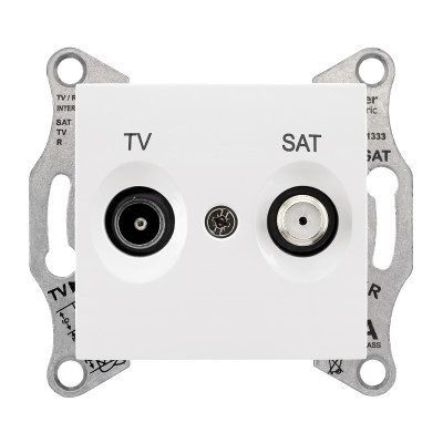 TV/SAT розетка проходная белый SDN3401921