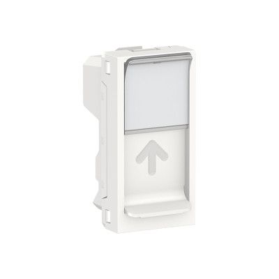 Центральная плата  RJ45Keystone/Systimax 1 модуль белый NU946018