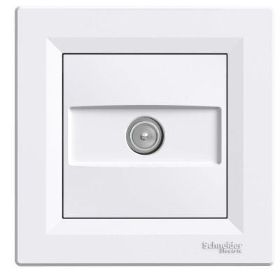 TV розетка оконечная белая ASFORA EPH3200121