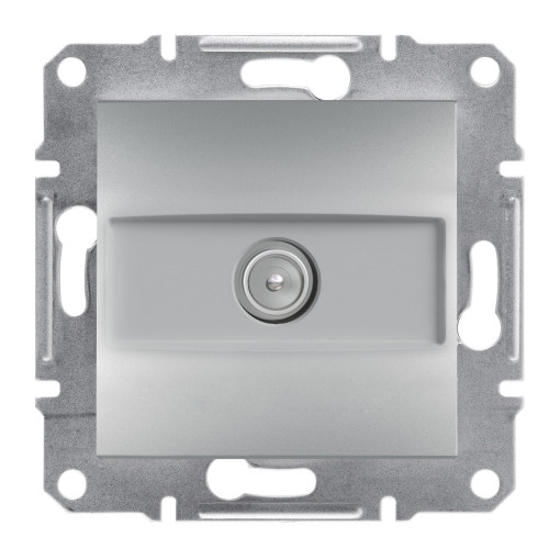 TV розетка проходная ASFORA алюминий 4dB EPH3200261