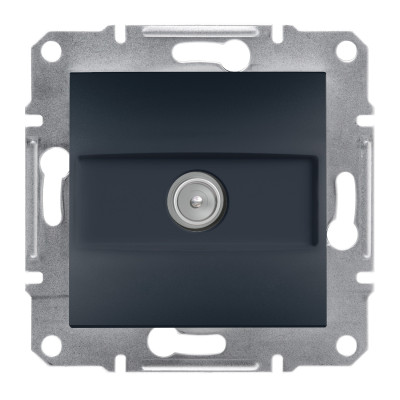 TV розетка проходная ASFORA антрацит 4dB EPH3200271