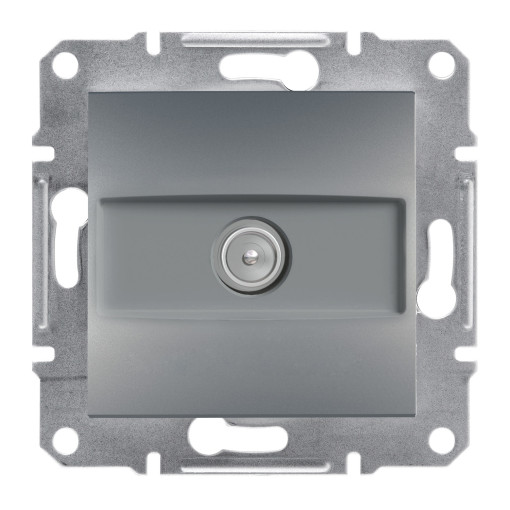 TV розетка прохідна ASFORA сталь 4dB EPH3200262