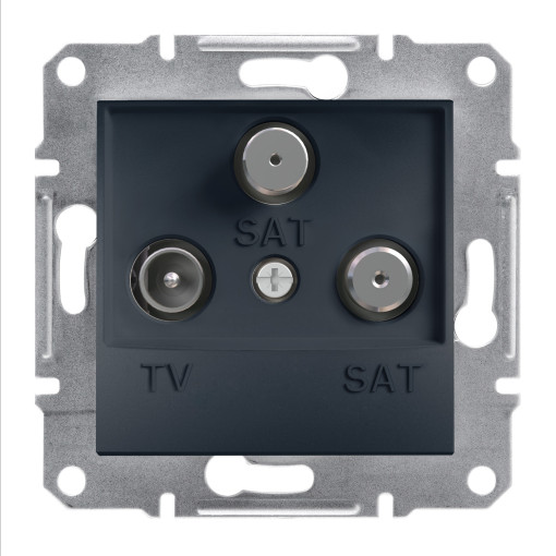 TV-SAT-SAT розетка оконечная ASFORA антрацит EPH3600171