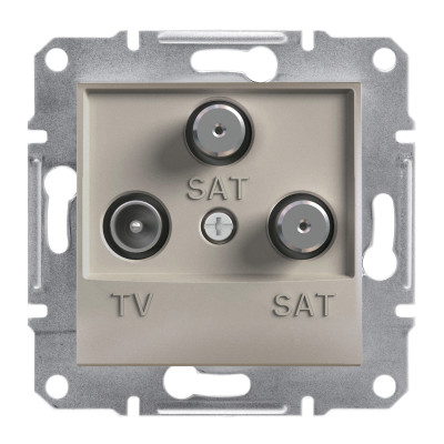TV-SAT-SAT розетка оконечная ASFORA бронза EPH3600169