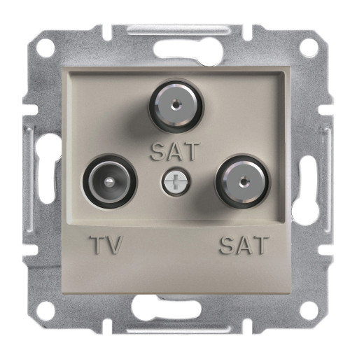 TV-SAT-SAT розетка оконечная ASFORA бронза EPH3600169