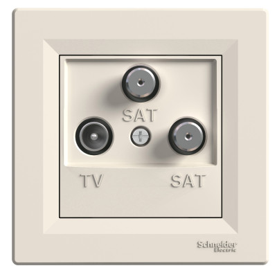 TV-SAT-SAT розетка оконечная крем ASFORA EPH3600123