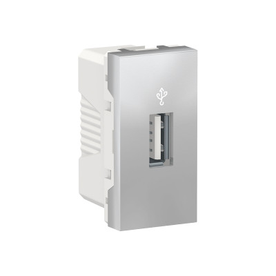 USB-коннектор 1 модуль алюминий NU342930
