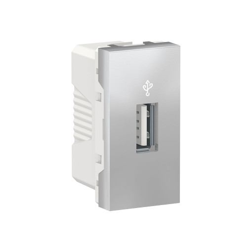 USB-коннектор 1 модуль алюміній NU342930